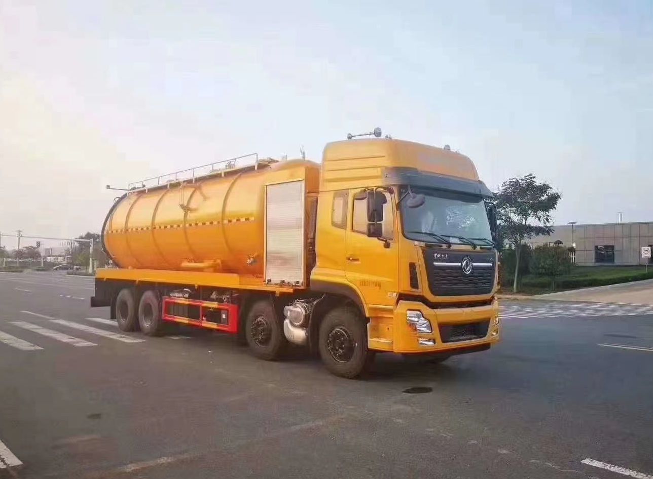 國慶現(xiàn)車：國六東風天龍290馬力后八輪清洗吸污車可分期