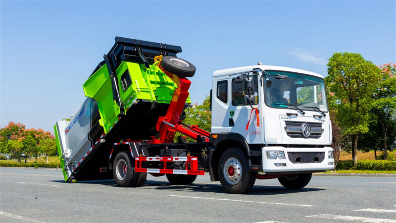 移動智能垃圾壓縮中轉站設備12方連體垃圾壓縮站，移動壓縮垃圾箱優點